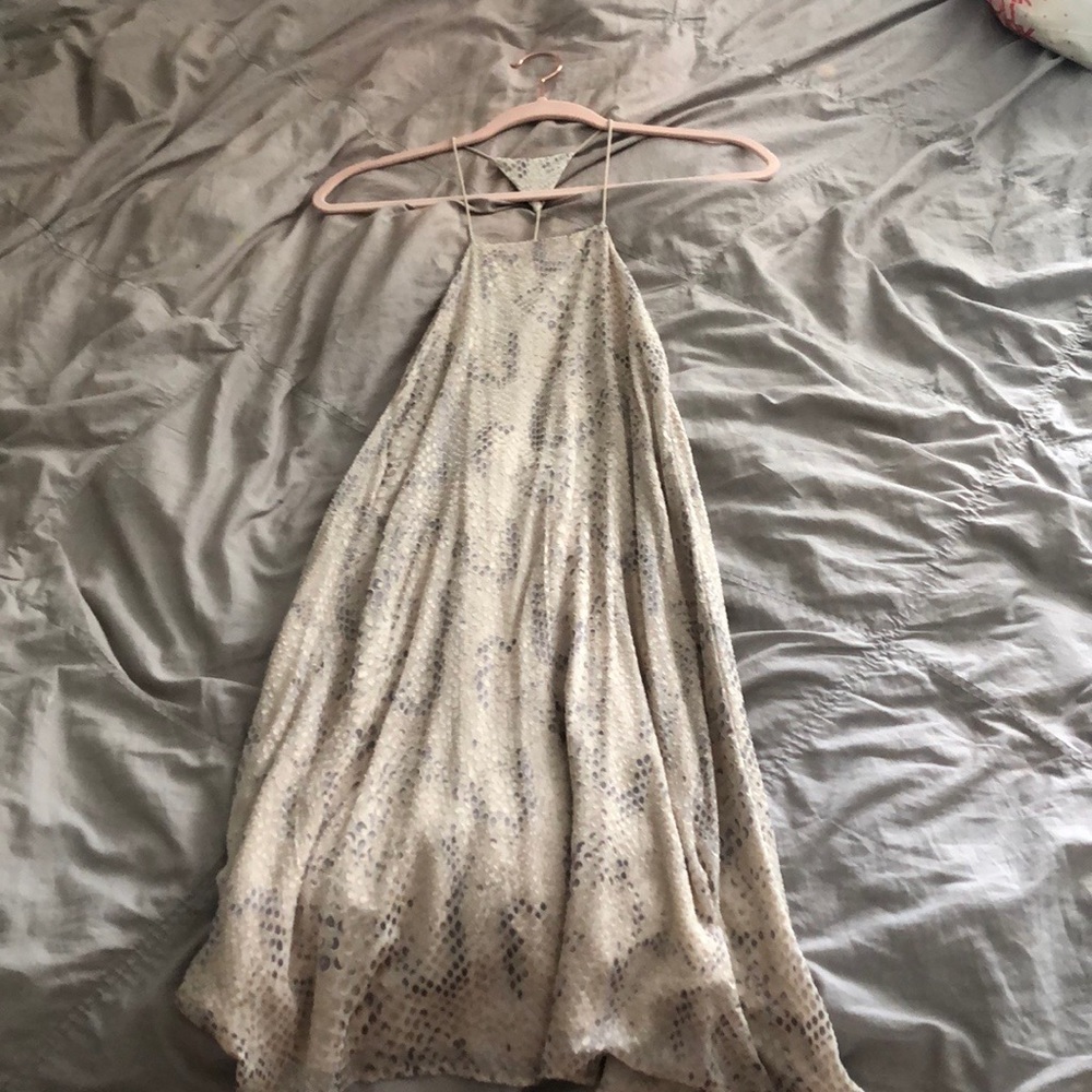 Silence & Noise Snakeskin Dress